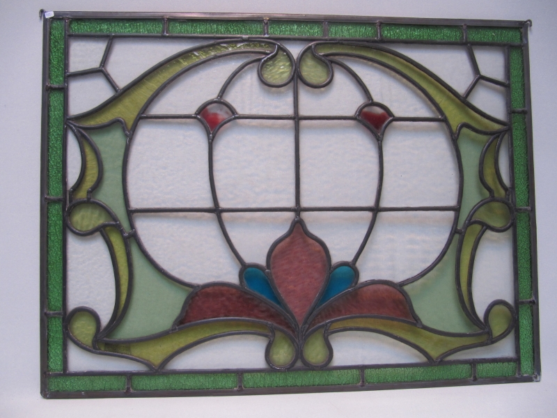 trainer Chromatisch 鍔 Art nouveau glas in lood raam | Glas in lood | Collectie | Antiek & Curiosa  "De Bedstee" - Velp, Gelderland