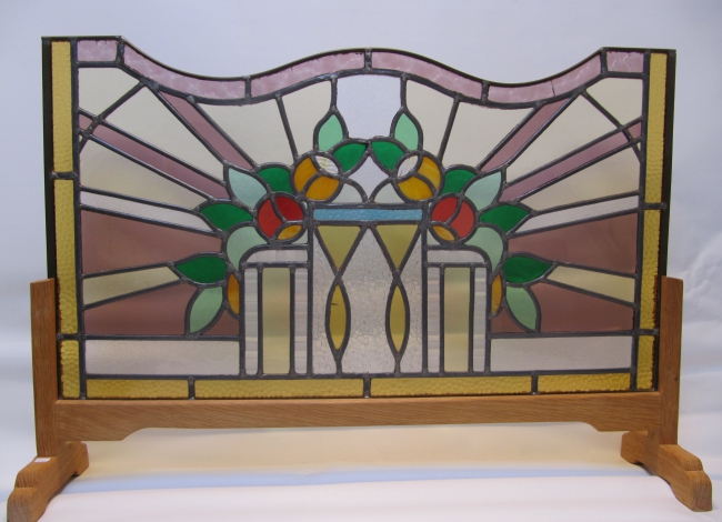 Art deco glas in lood raam