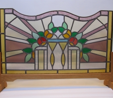 Art deco glas in lood raam