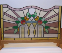 Art deco glas in lood raam