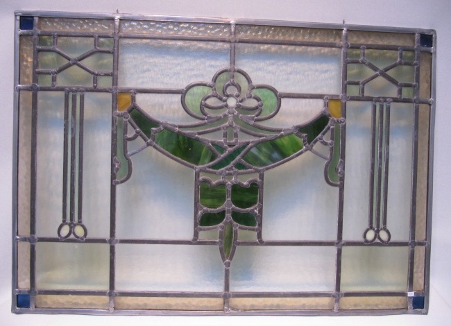 Arts&Crafts glas in lood raam