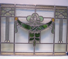 Arts&Crafts glas in lood raam