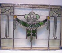 Arts&Crafts glas in lood raam